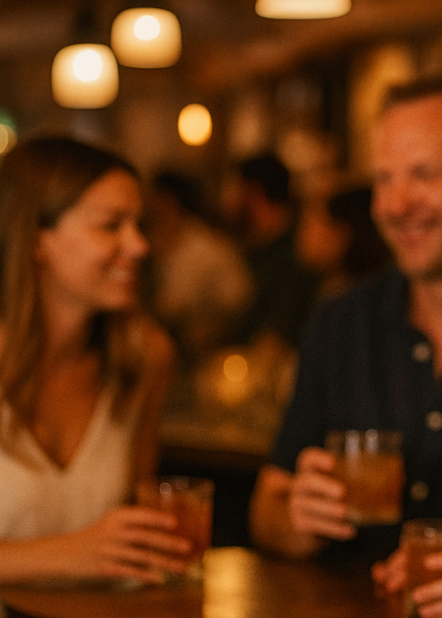 Image of people in No More Cafe, having non-alcoholic drinks